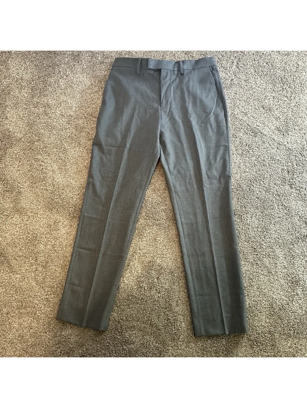 Banana Republic Tailored Fit Tapered Leg Pants Mens 30x30 Gray Dress New